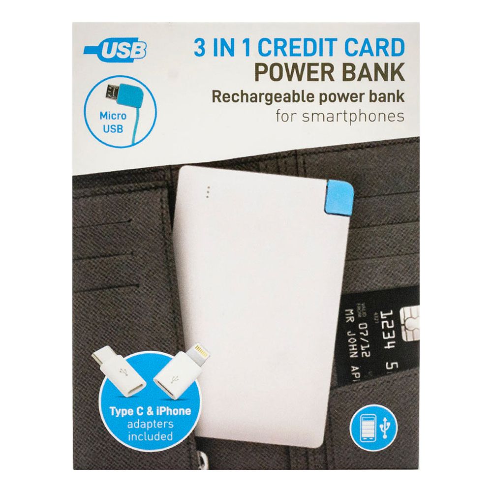 Powerbank 3-in-1 Credit Card