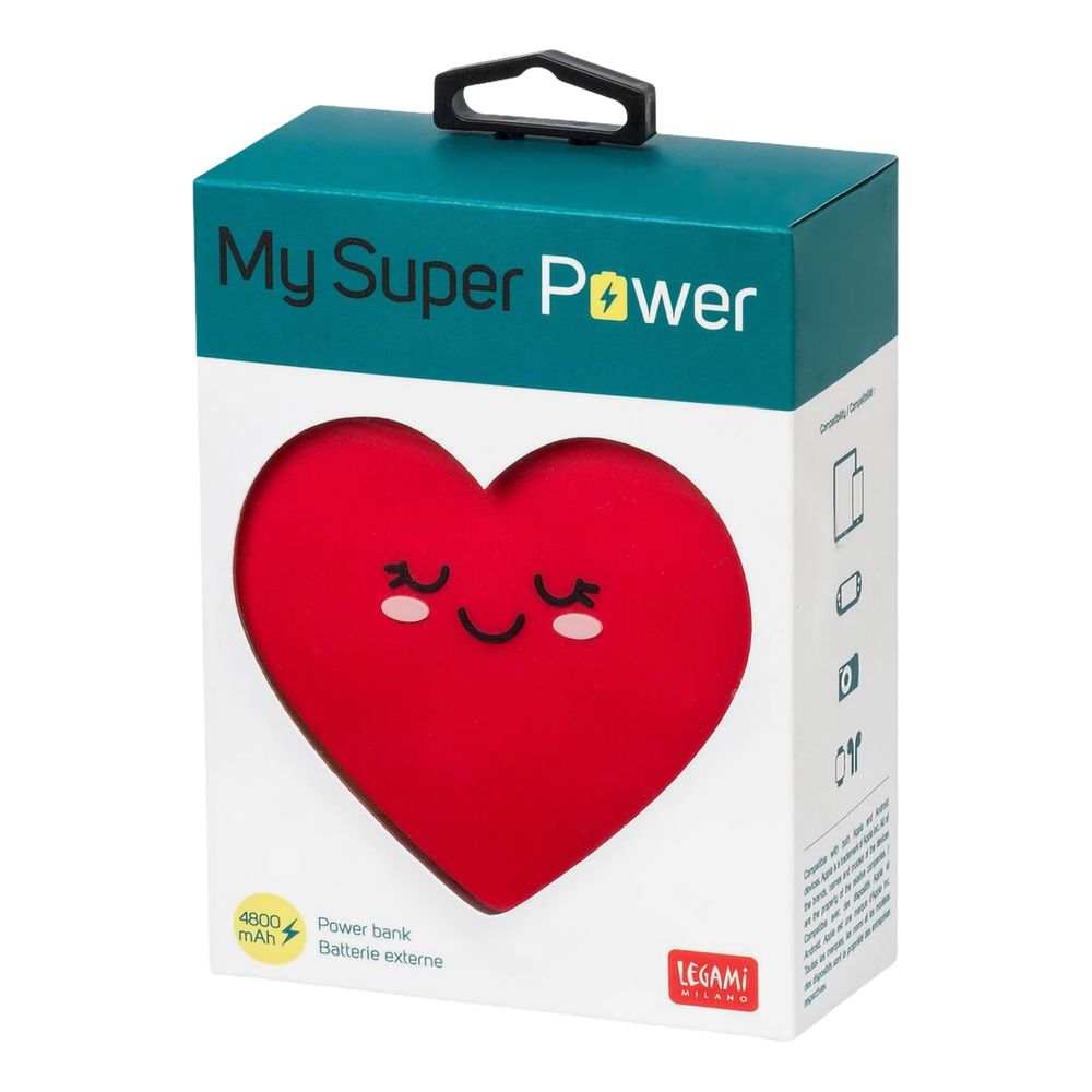 Powerbank My Superpower Hjerte