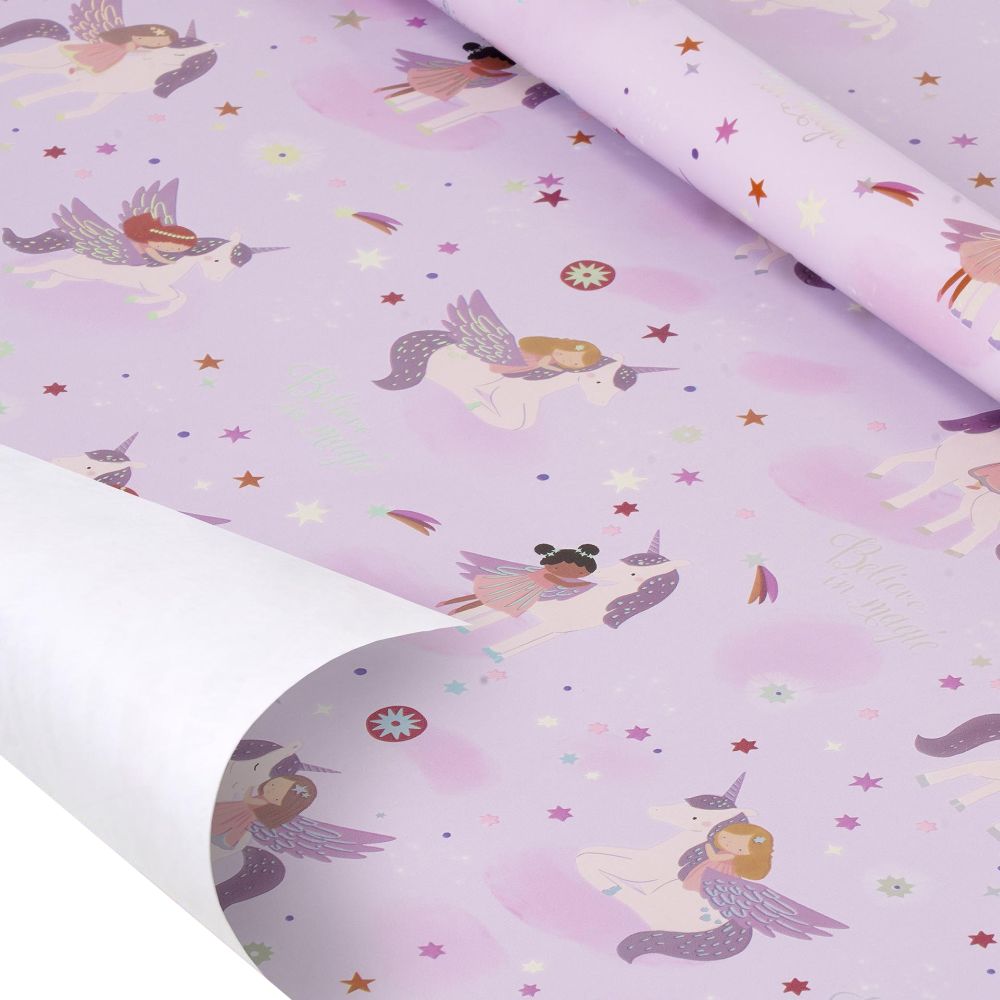 Gavepapir Unicorn Purple