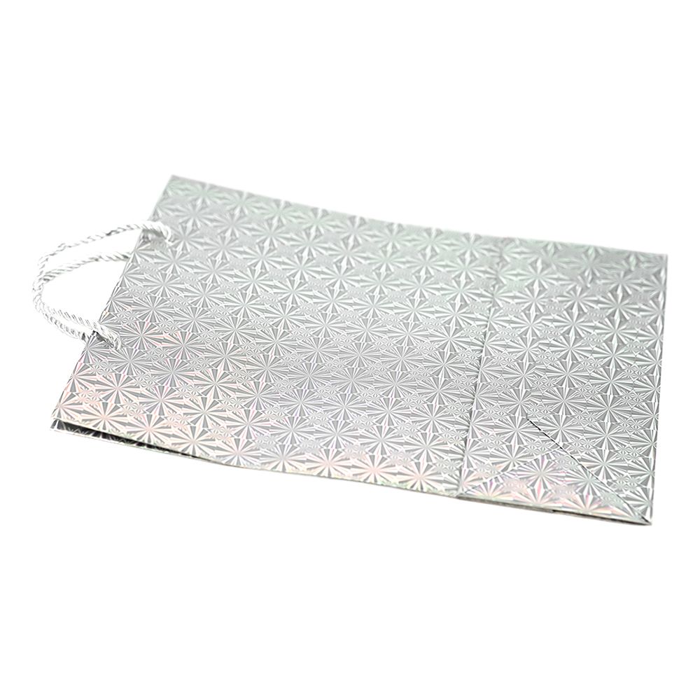 Presentpåse Glitter Silver