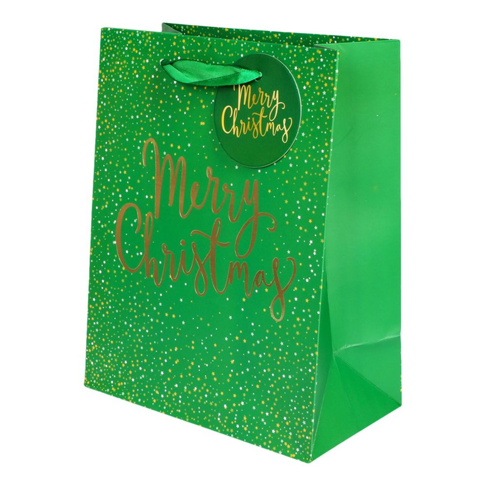 Merry Christmas -lahjapussi Vihreä