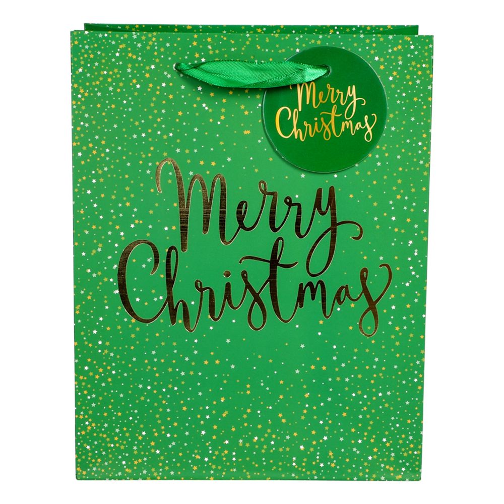 Merry Christmas -lahjapussi Vihreä