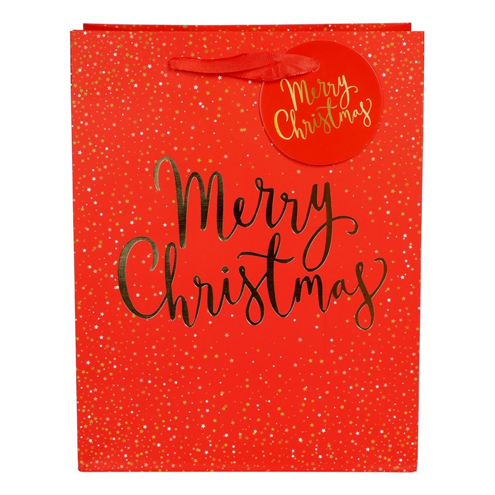 Merry Christmas -lahjapussi Punainen