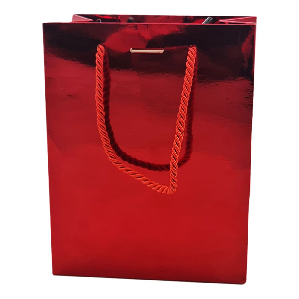 Presentpåse Röd Metallic