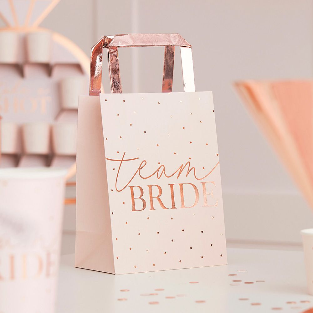 Presentpåse Team Bride Roséguld