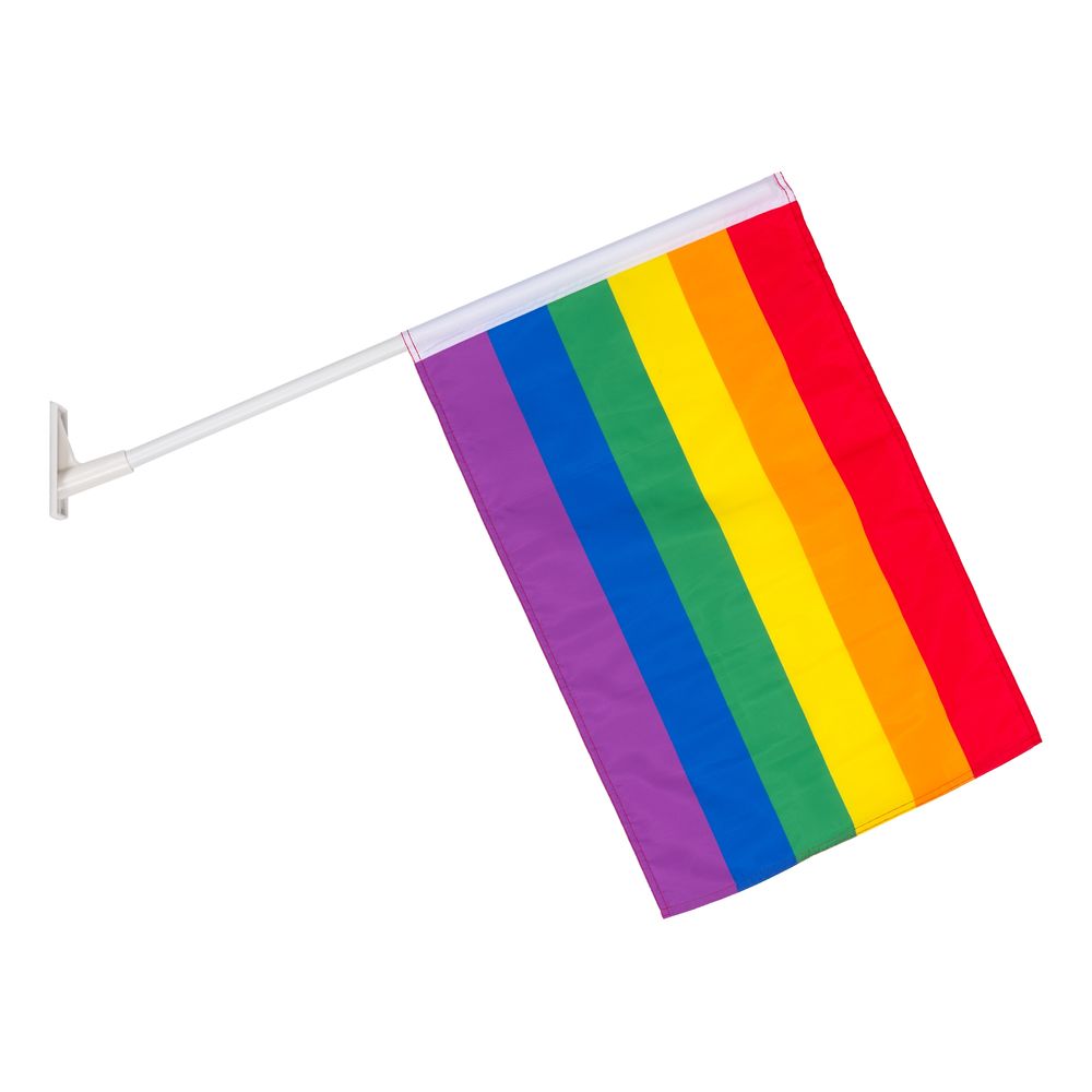 Pride Fasadeflagg med Stang