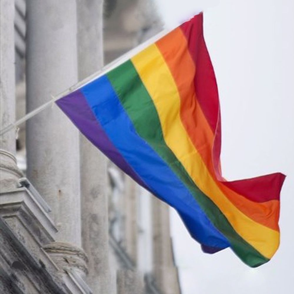 Pride Fasadeflagg med Stang