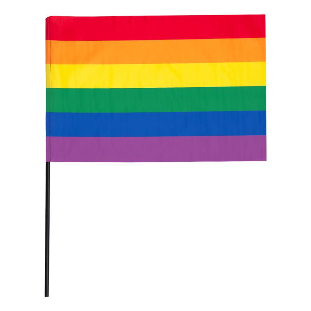 Prideflag på Pind