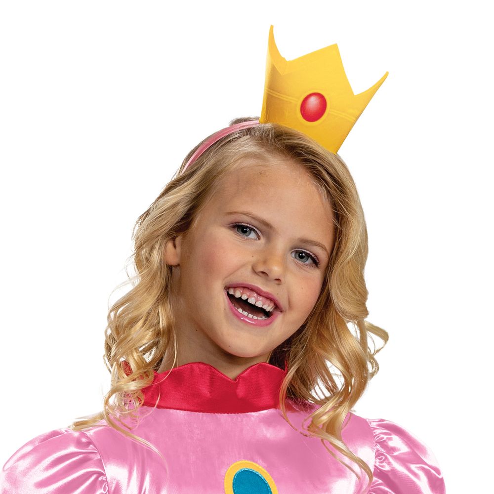 Super Mario Prinsessan Peach Barn Maskeraddräkt