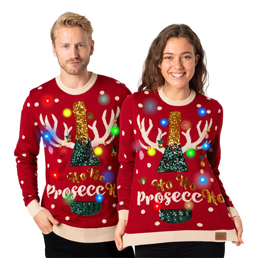 Prosecco LED Julegenser