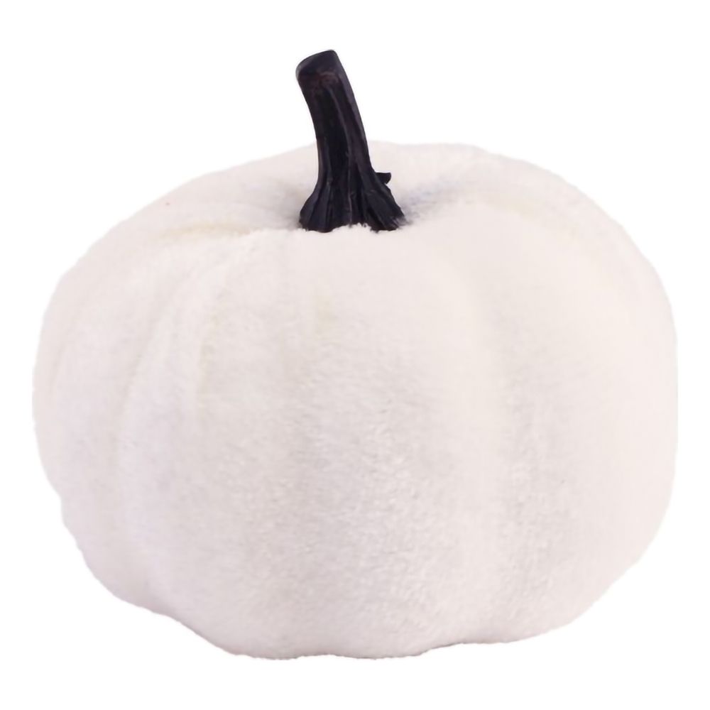 Valkoinen Halloween-veluurikurpitsa