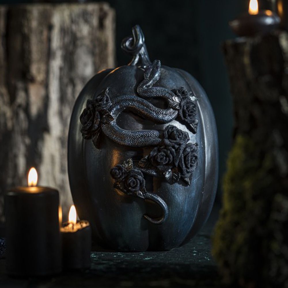Gresskar Halloween med Orm Dekorasjon