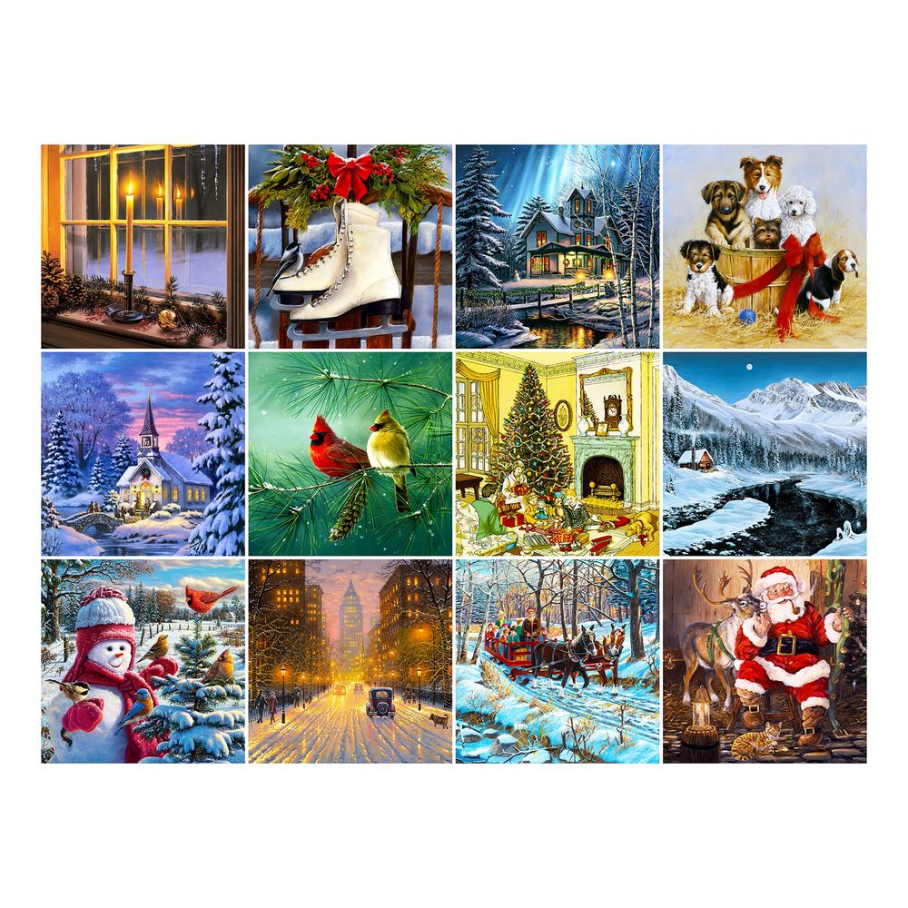 Puslespill Christmas Art Collection Adventskalender
