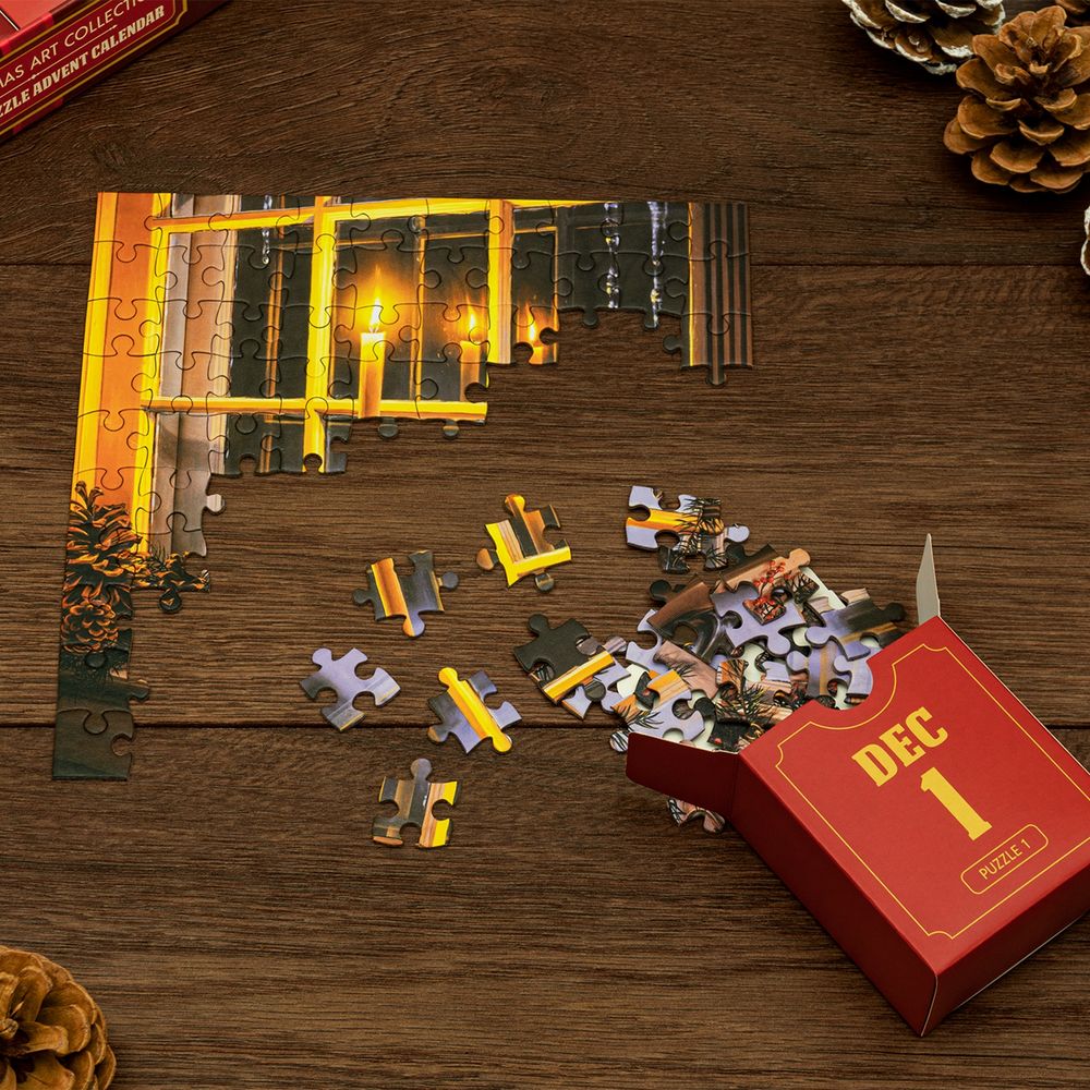 Puslespill Christmas Art Collection Adventskalender