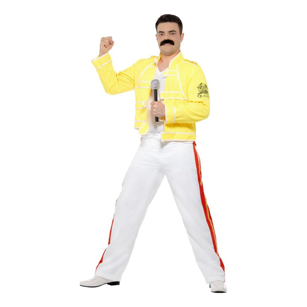 Queen Freddie Gult Kostyme