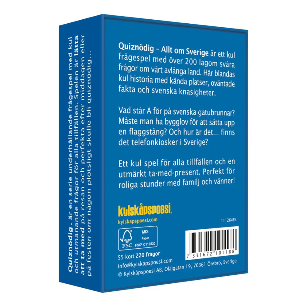 QuizNödig - Allt om Sverige
