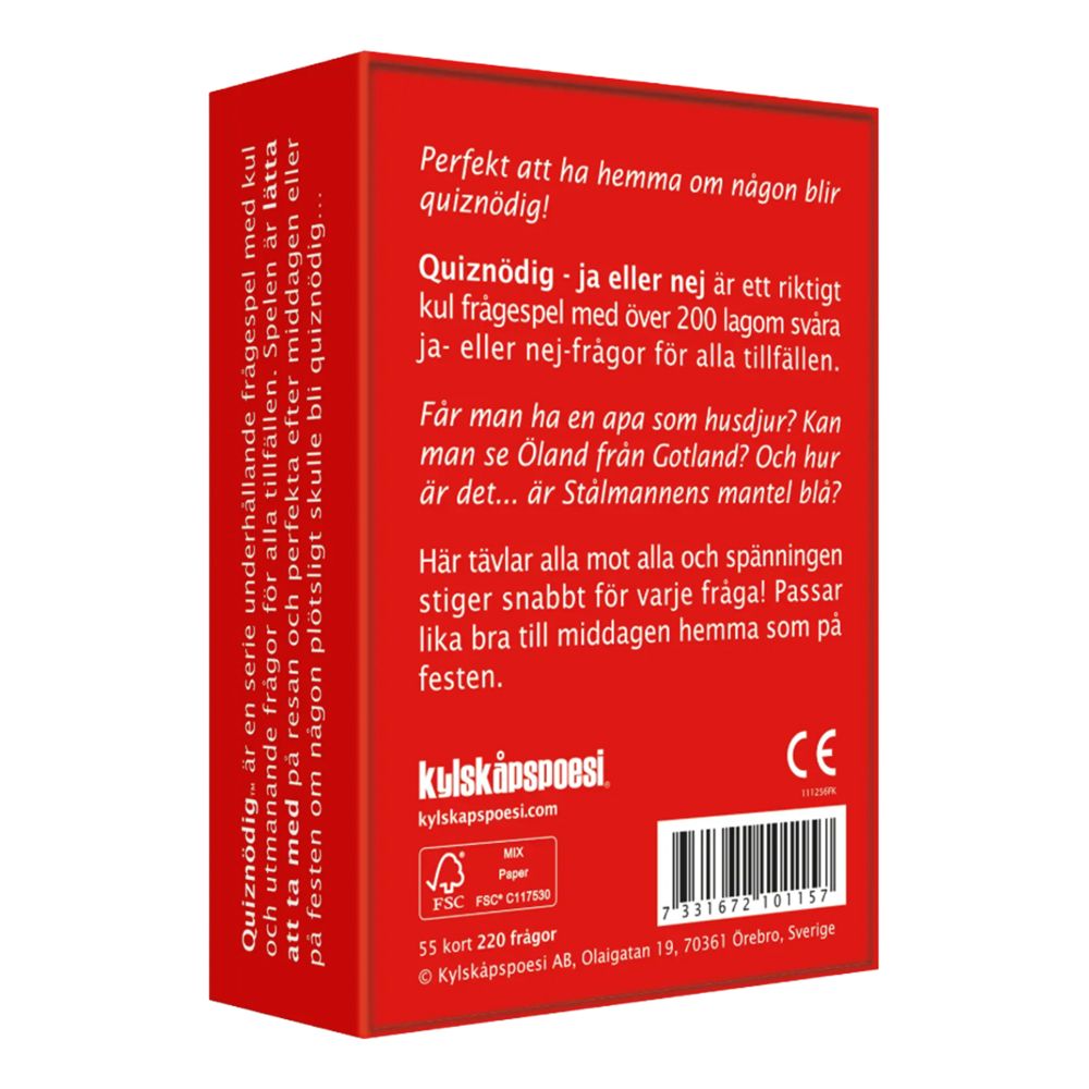 QuizNödig – Kyllä vai Ei Kysymyspeli