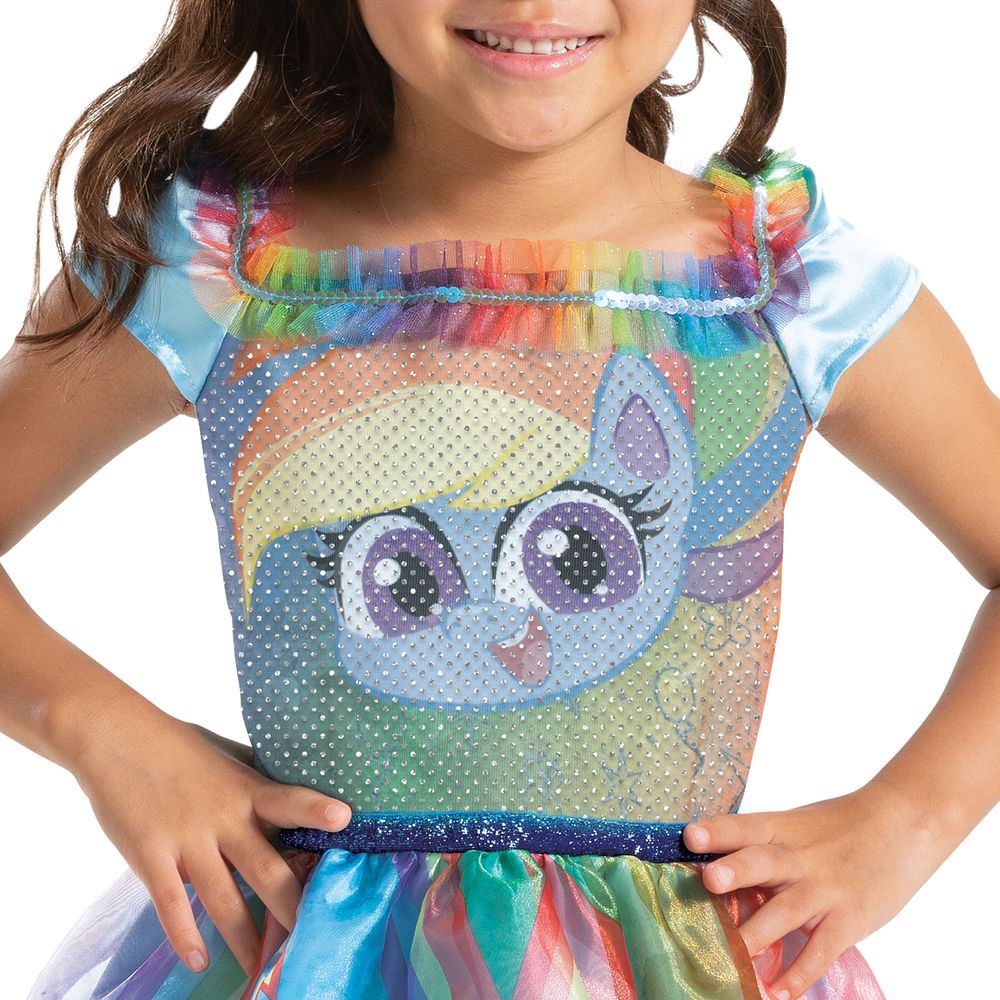 Rainbow Mekko Lasten Naamiaisasu