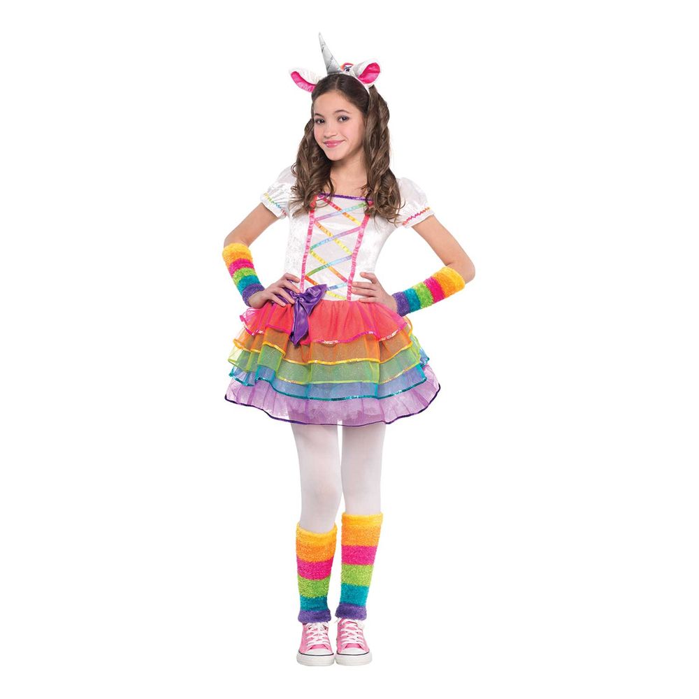 Rainbow Unicorn Barn Maskeraddräkt