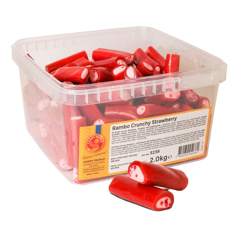 Rambo Crunchy Jordgubb Storpack