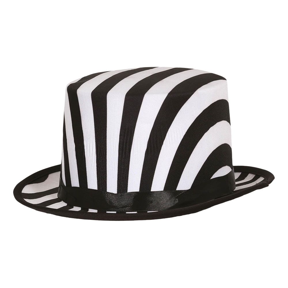 Stripet Høy Hatt