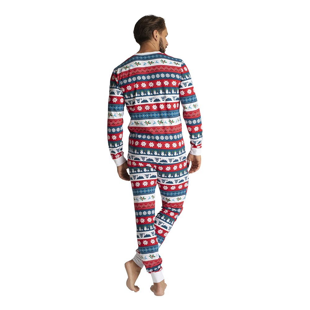 Raidallinen Joulupyjama Miesten