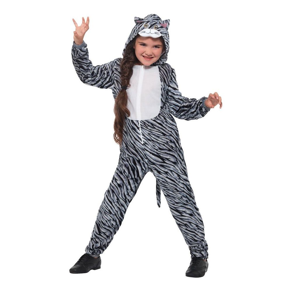 Stripete Katt Barn Kostyme
