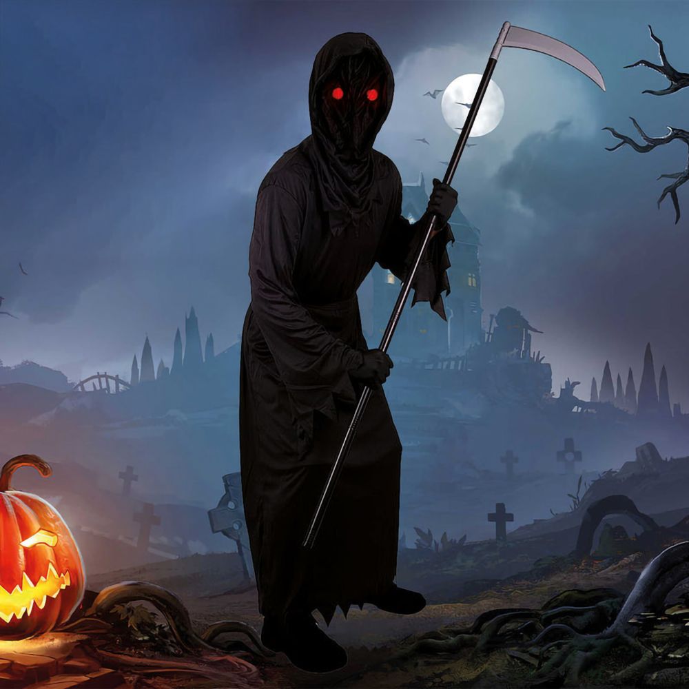 Reaper med Lysende Øjne Kostume