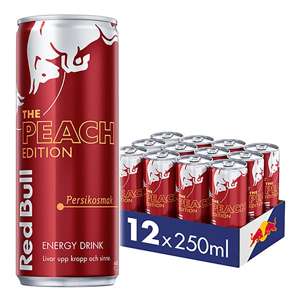 Red Bull Peach Energidryck