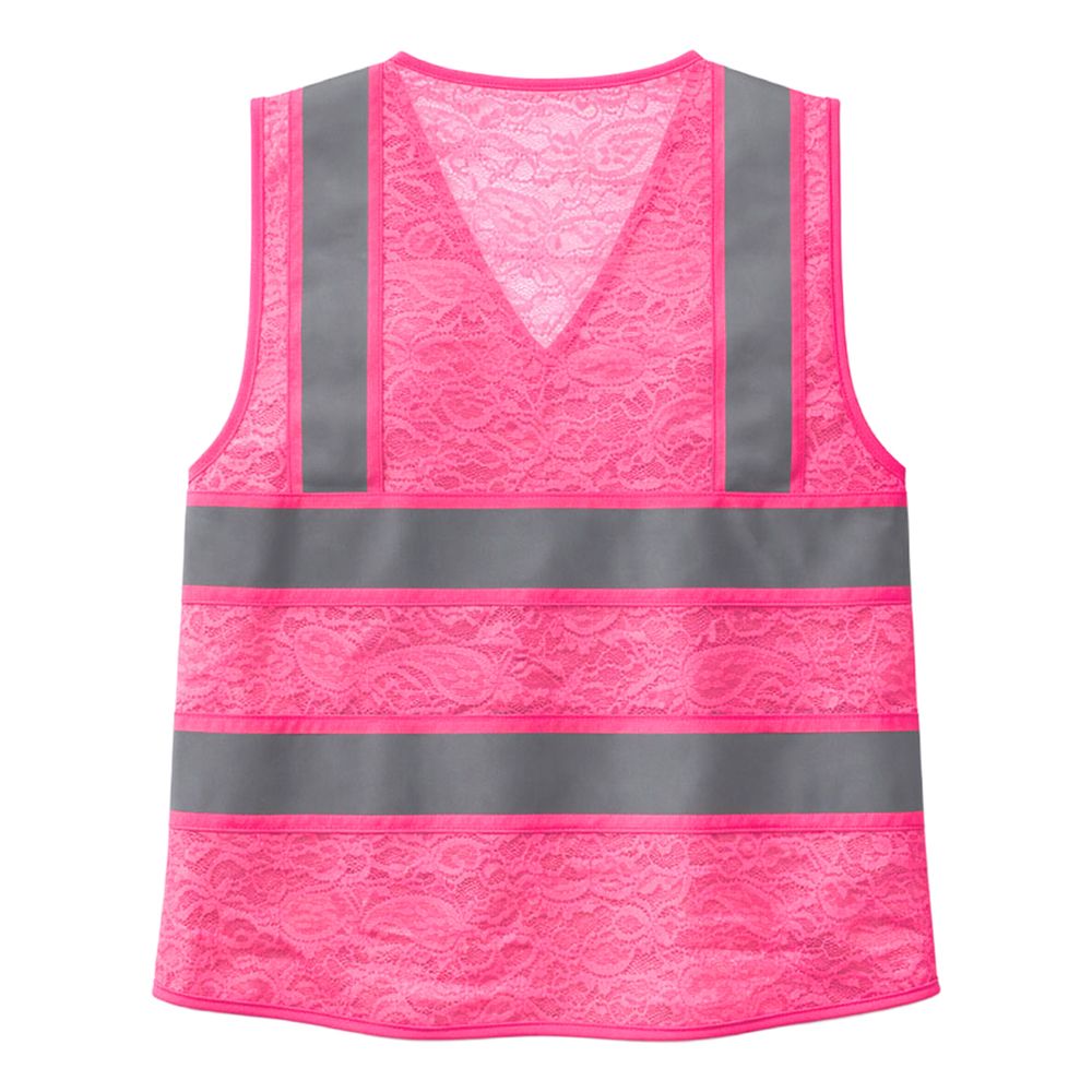 Refleksvest i blonde neonpink