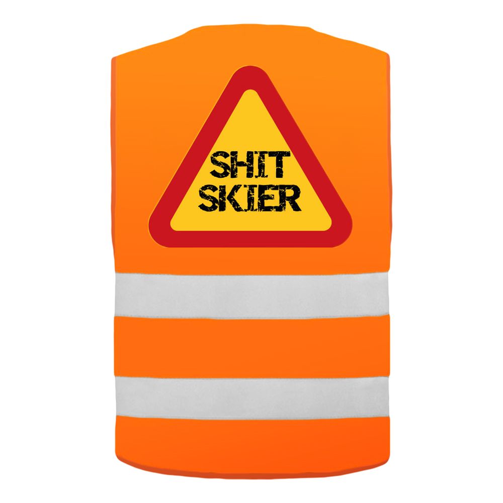Refleksvest Shit Skier Neonorange