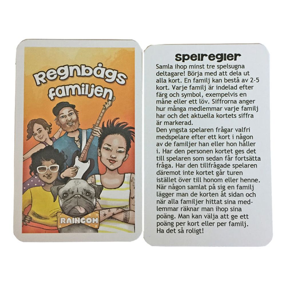 Sateenkaariperhe Korttipeli