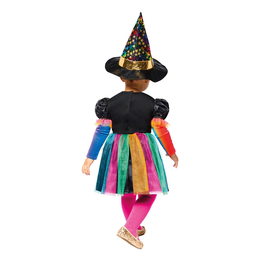 Regnbuefarvet Heks Børnekostume