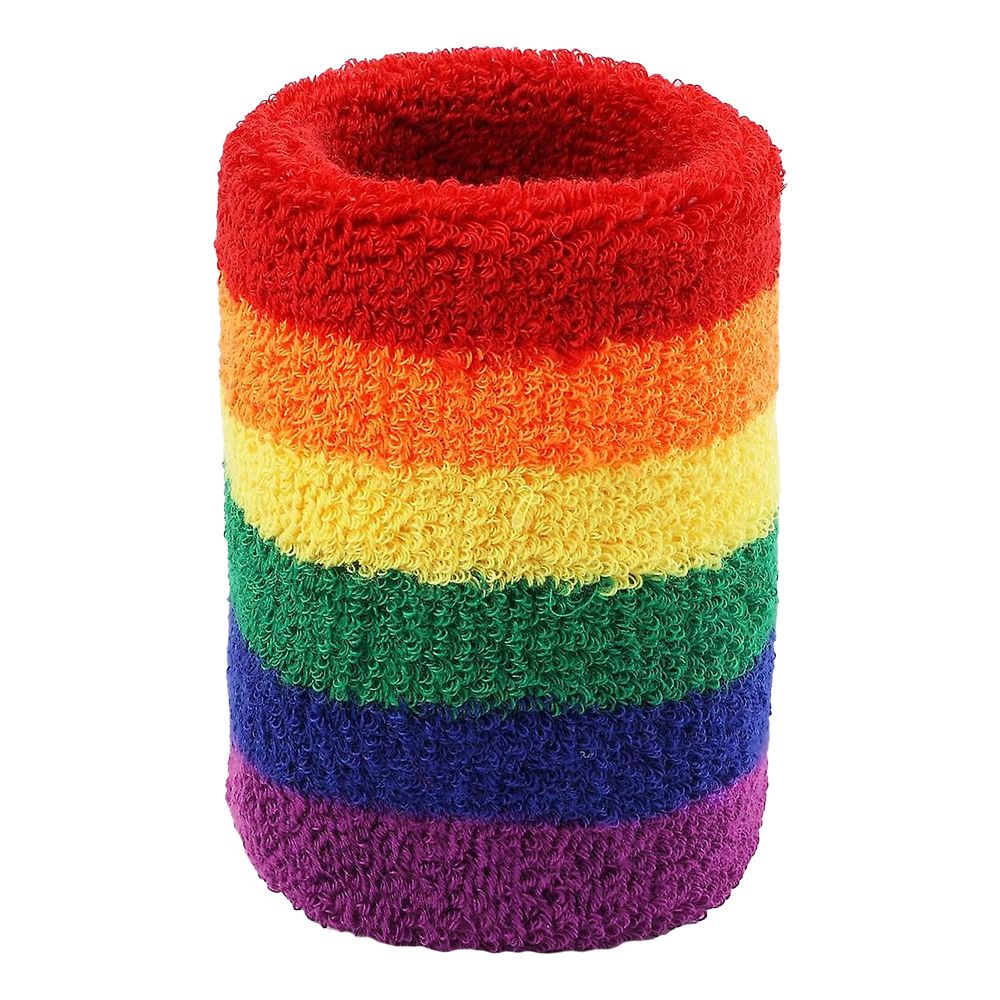 Regnbågsfärgad Svettarmband
