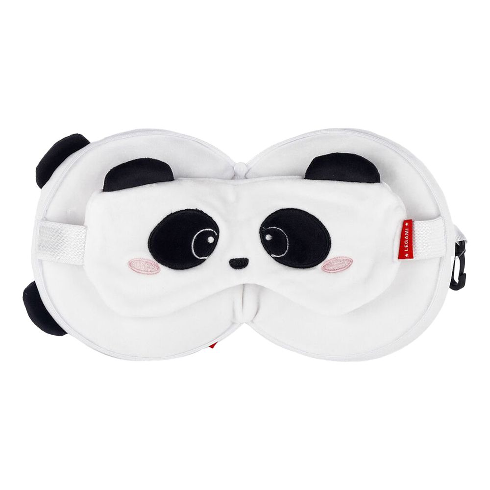 Reskudde med Sovmask Panda