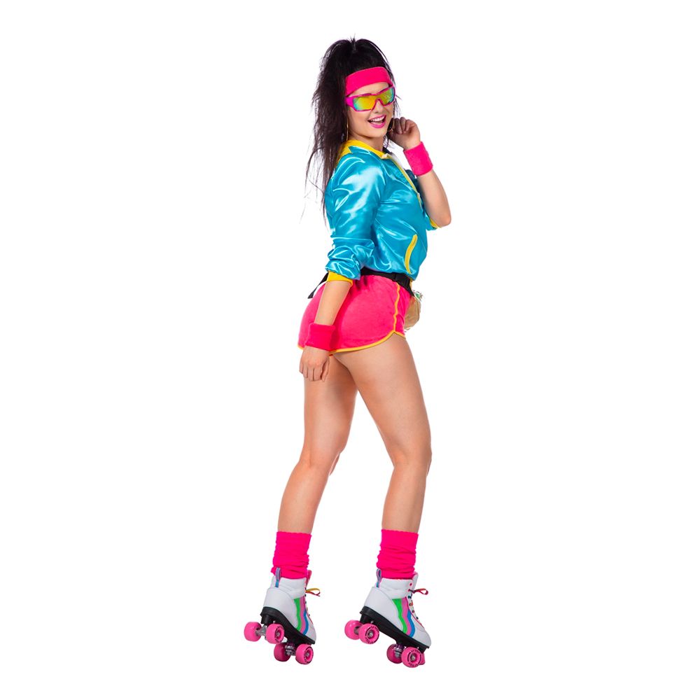 Retro Disco Rollerskater Dam Maskeraddräkt