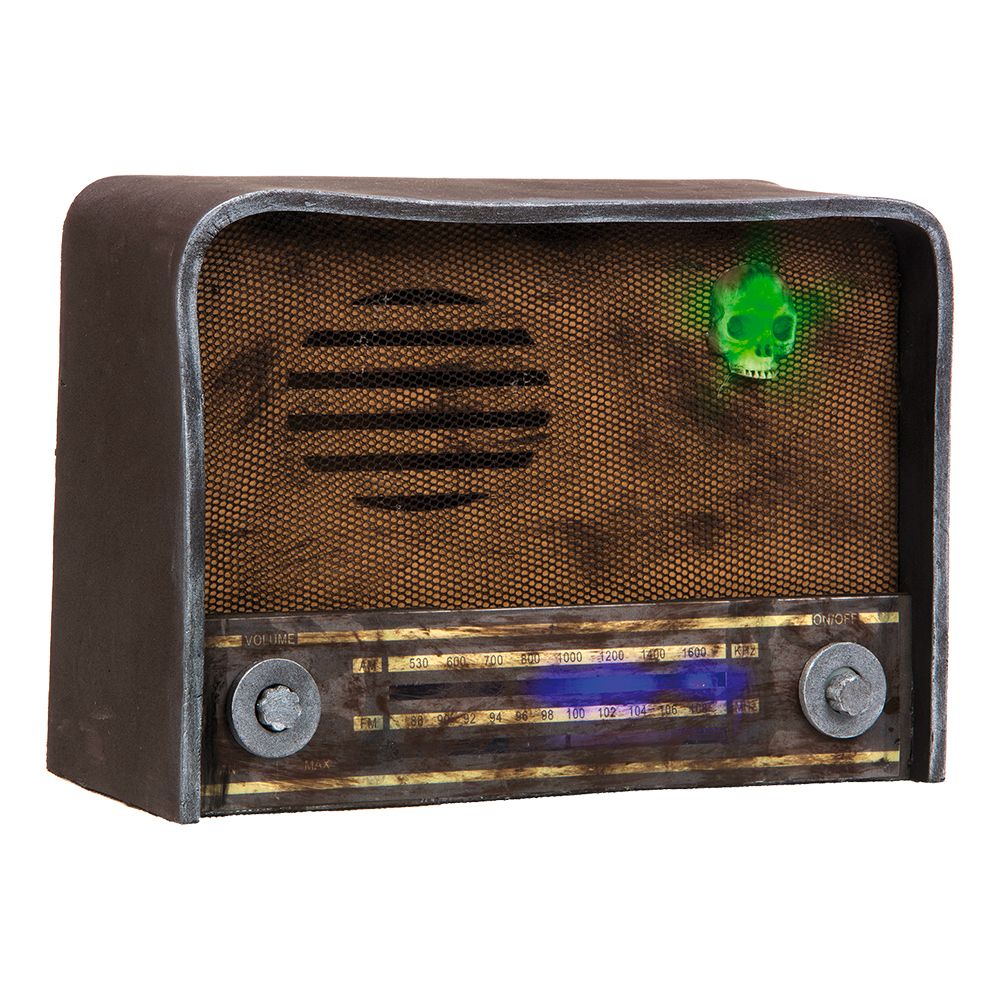 Skremmende Retro Radio med Lyd & Lys
