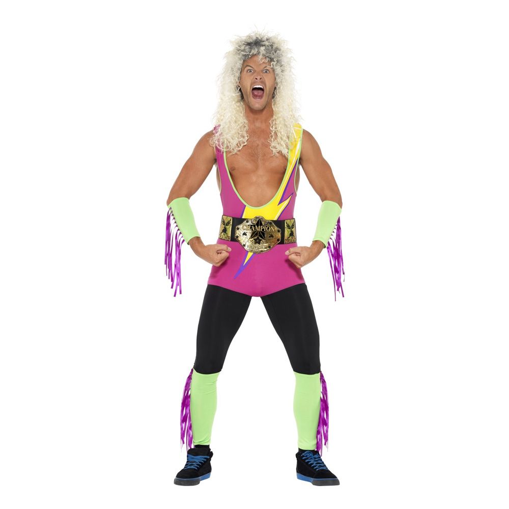 Retro Wrestler Drakt