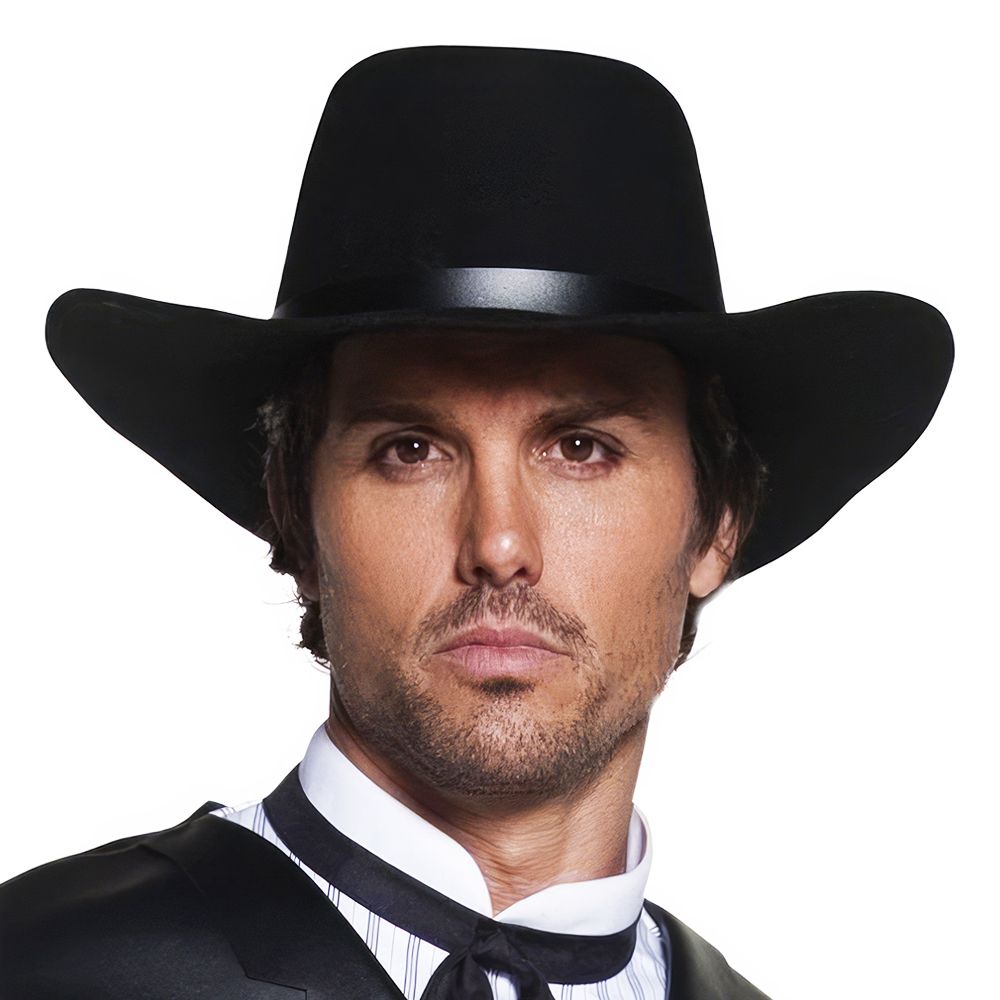 Ville Vesten Cowboyhatt Svart