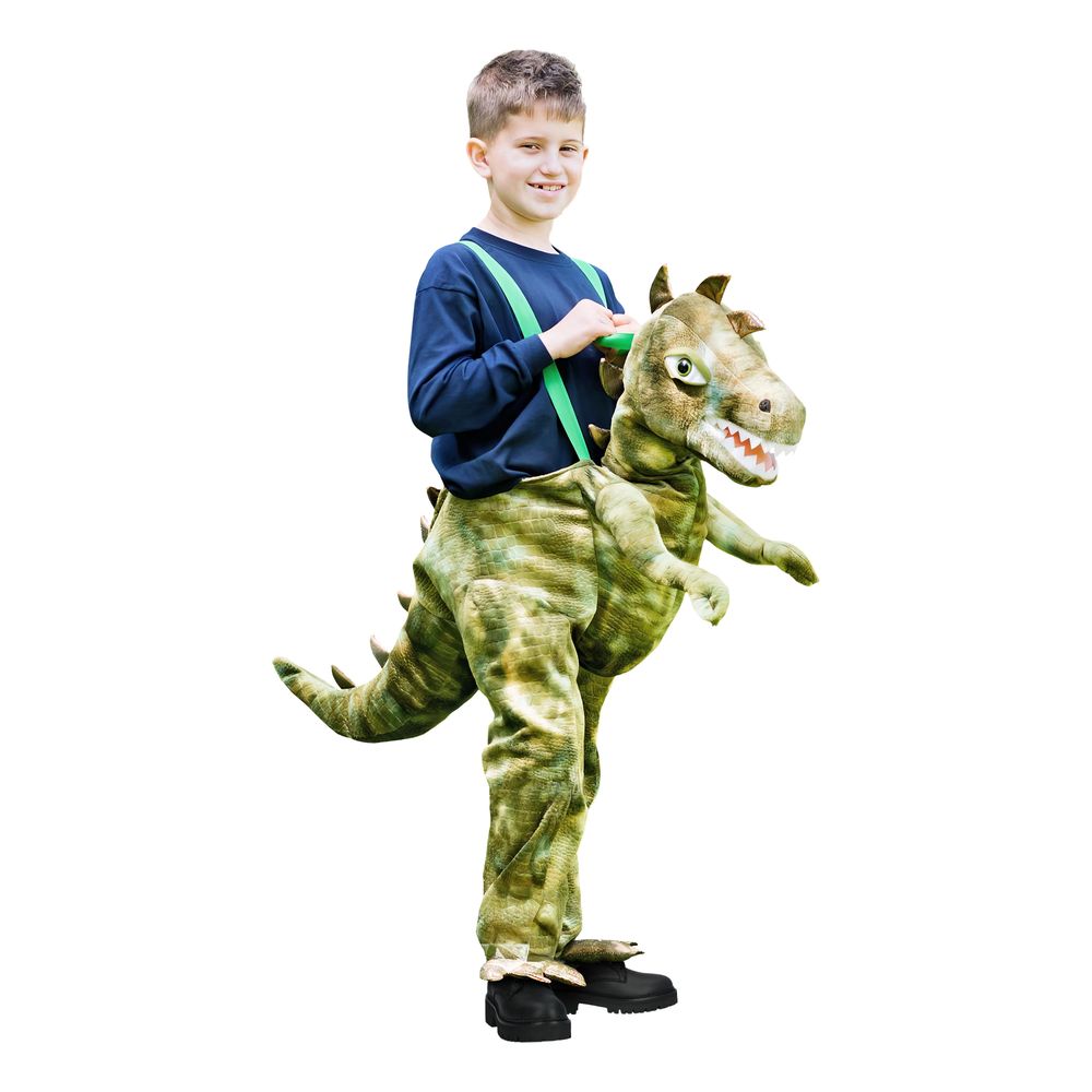 T-Rex med Rytter Barn Drakt