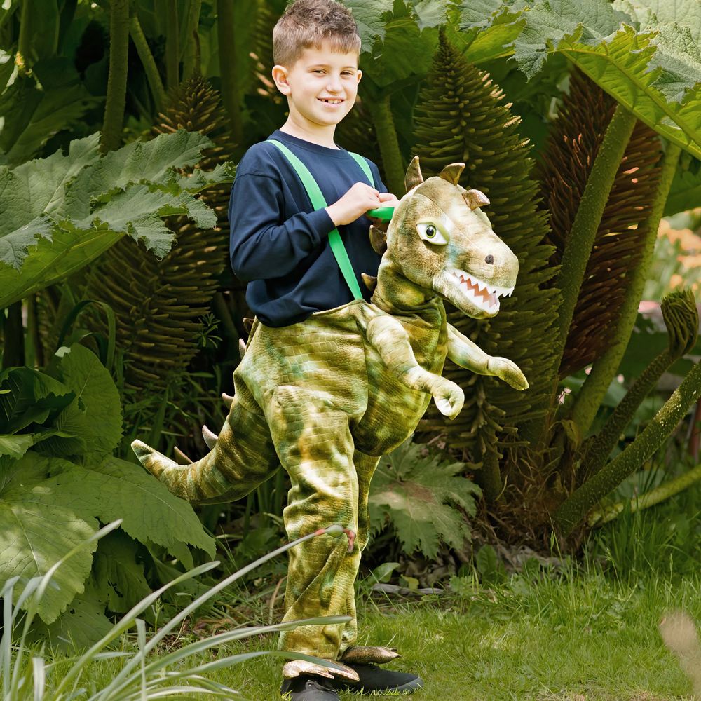 T-Rex med Rytter Barn Drakt