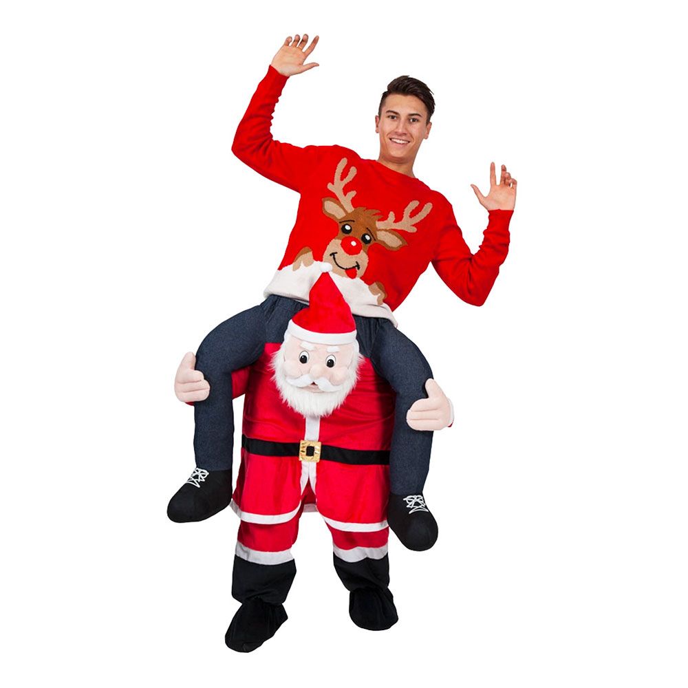 Ridende på Nisse Kostyme