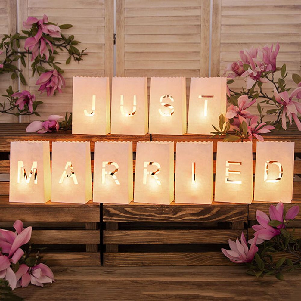 Papirlanterner Just Married