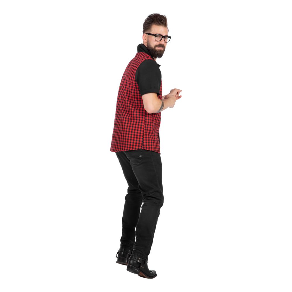 Rockabilly Paita Punainen/Musta Miesten
