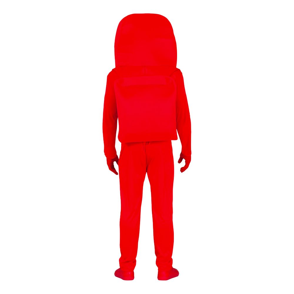 Rød Astronaut Teen Kostume