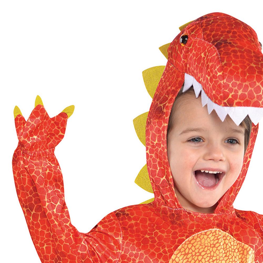 Rød Dinosaur Børnekostume