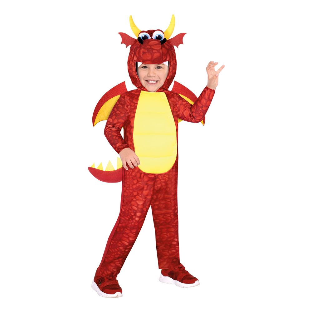 Rød Drage Børnekostume