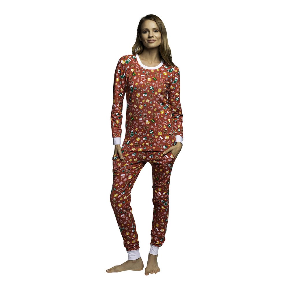 Rød Julepyjamas Dame