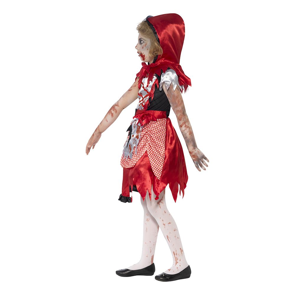 Rødhætte Zombie Børnekostume