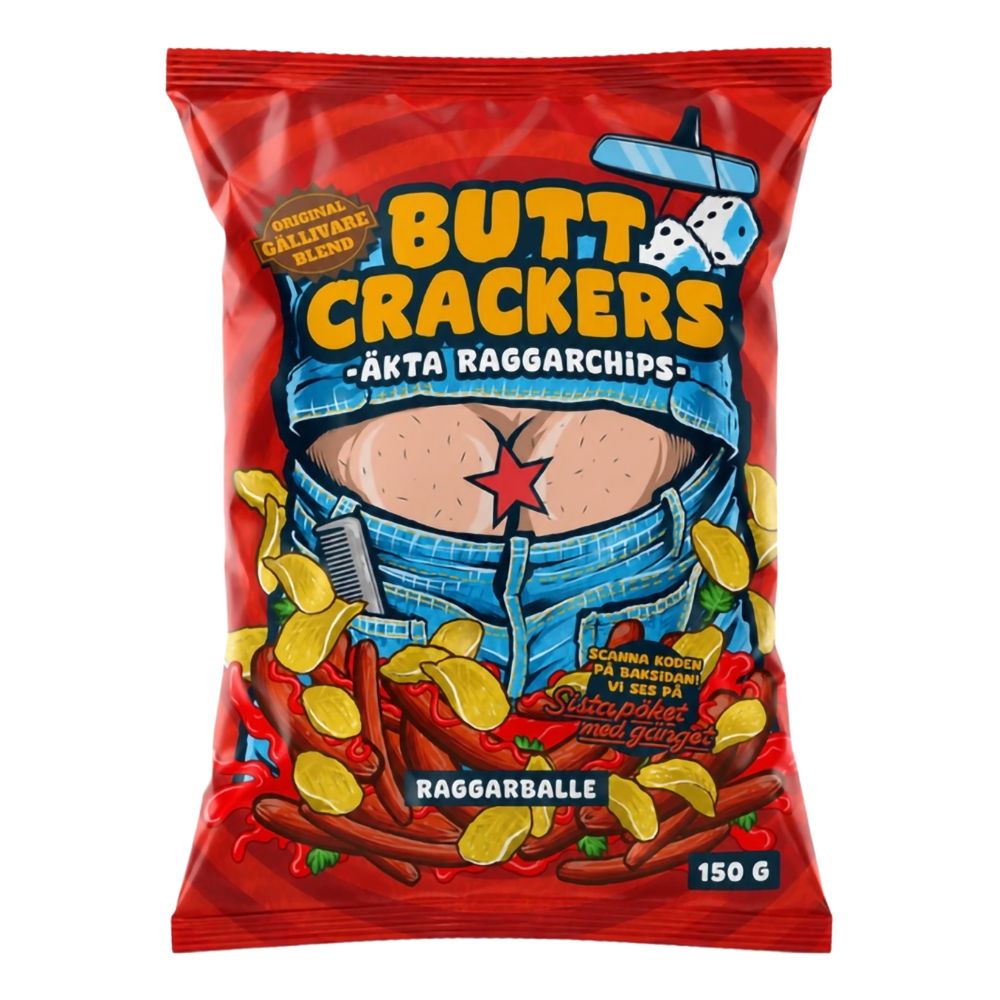 Ronny & Ragge Butt Crackers Chips Korv med Bröd